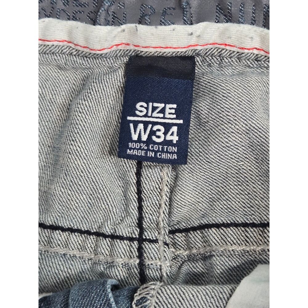 Vintage Ecko Unltd Embroidered Eagle 1972 Baggy Jeans | Men's Size 34 | Blue - Picture 7 of 10